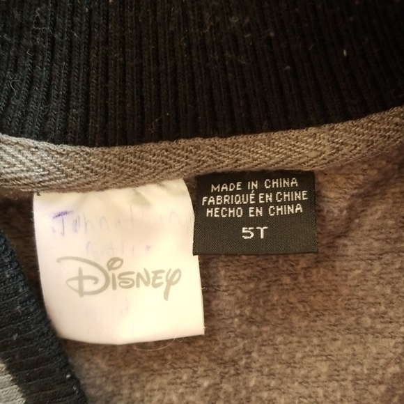 Disney Mickey Mouse Jacket Gray Red Black - Picture 5 of 5